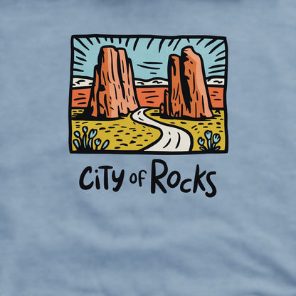 City of Rocks National Reserve Crewneck Sweatshirt Adventure and Outdoors Themed Sweatshirt