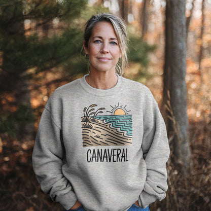 Canaveral National Seashore Crewneck Sweatshirt Adventure and Outdoors Themed Sweatshirt