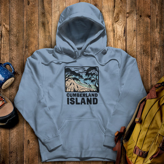 Cumberland Island National Seashore Hoodie Stone Blue Adventure and Outdoors Themed Hoodie