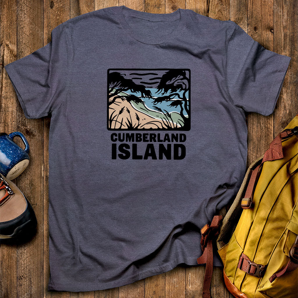 Cumberland Island National Seashore T-Shirt Heather Navy Adventure and Outdoors Themed T-Shirt