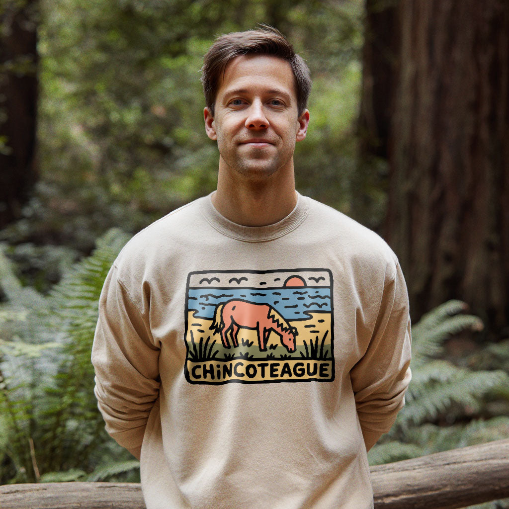 Chincoteague National Wildlife Refuge Crewneck Sweatshirt Adventure and Outdoors Themed Sweatshirt