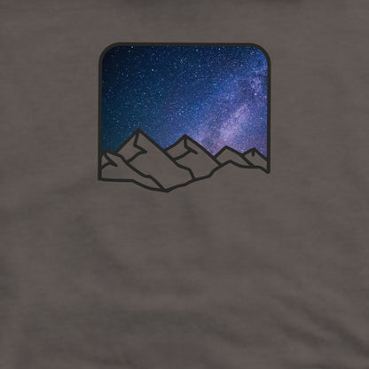 Starry Peaks Crewneck Sweatshirt Adventure and Outdoors Themed Sweatshirt