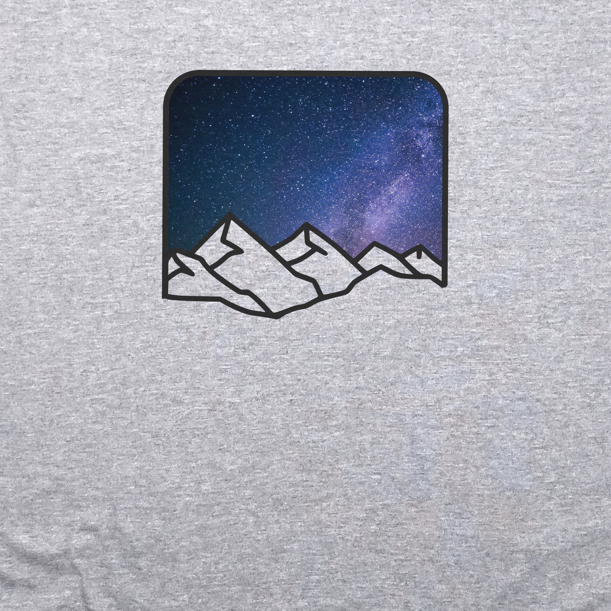 Starry Peaks Crewneck Sweatshirt Adventure and Outdoors Themed Sweatshirt