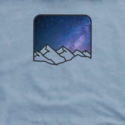 Starry Peaks Crewneck Sweatshirt Adventure and Outdoors Themed Sweatshirt