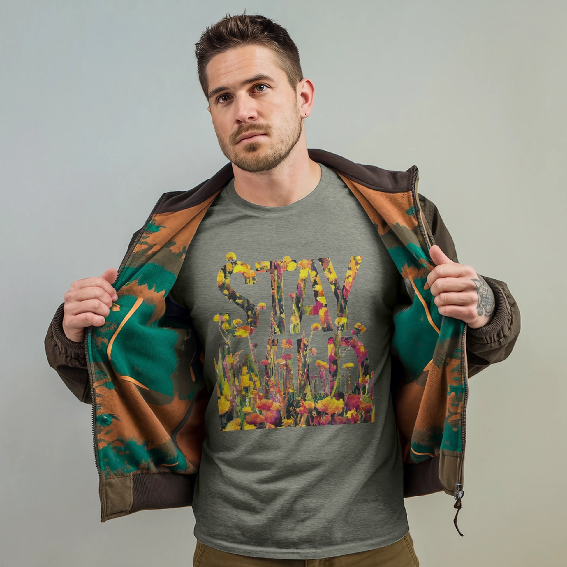 Stay Wild Wildflower T-Shirt Adventure and Outdoors Themed T-Shirt