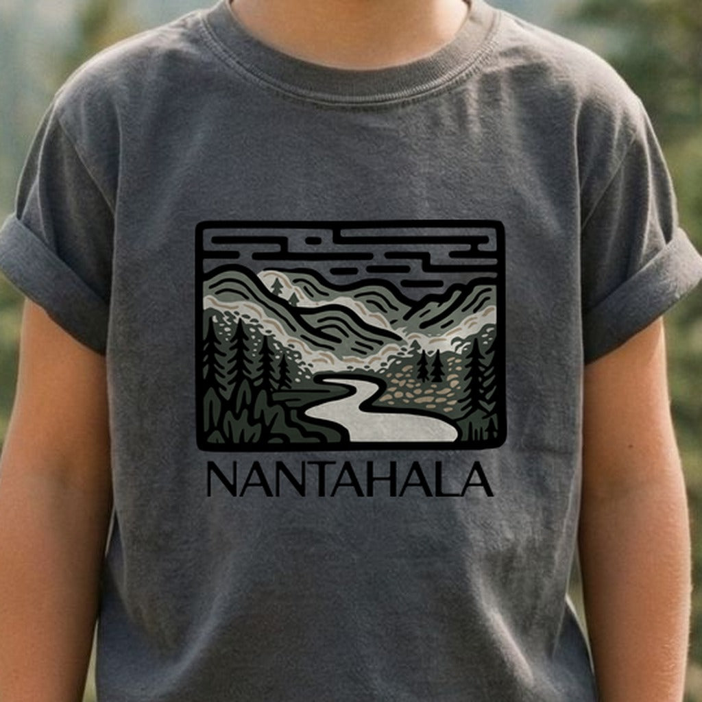 Nantahala National Forest Kids Cotton T-Shirt