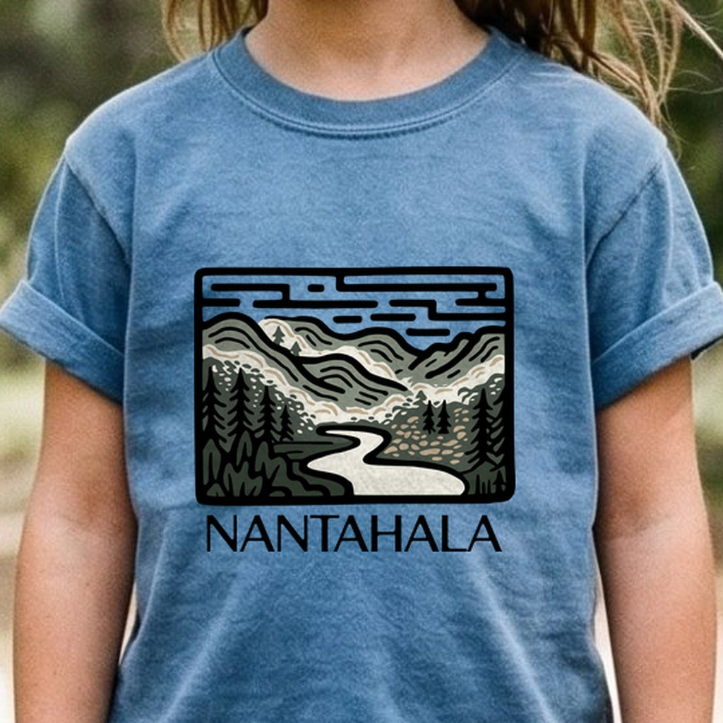 Nantahala National Forest Kids Cotton T-Shirt