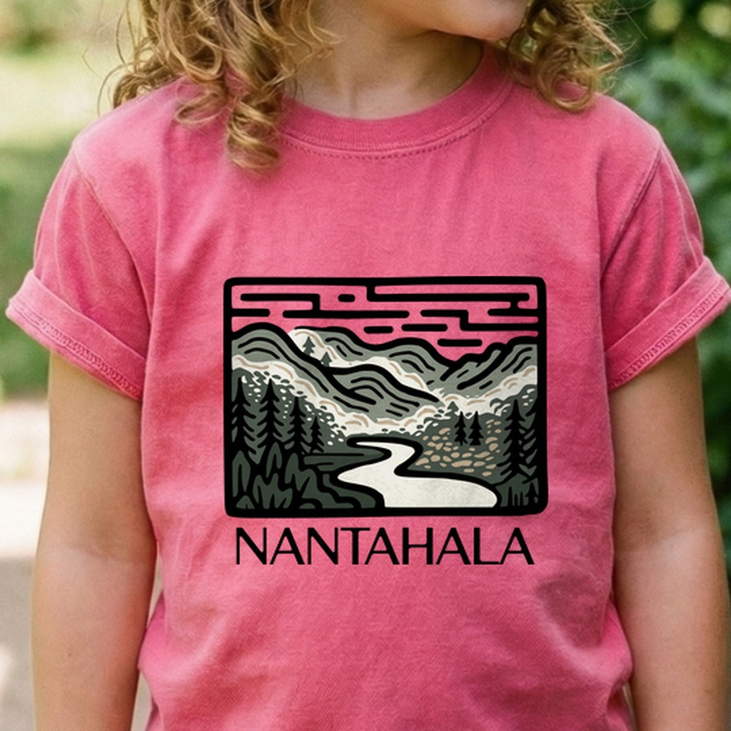Nantahala National Forest Kids Cotton T-Shirt
