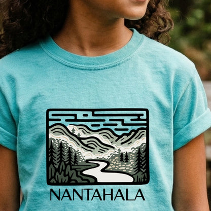 Nantahala National Forest Kids Cotton T-Shirt