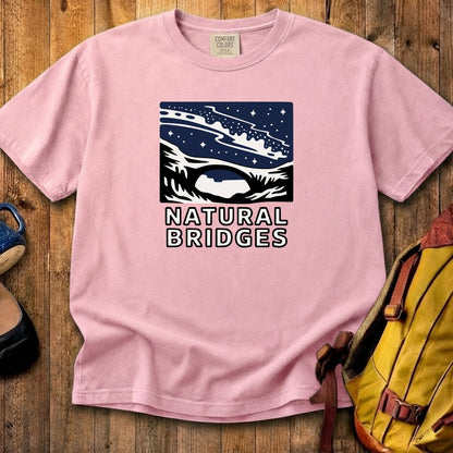 Natural Bridges National Monument at Night Cotton T-Shirt
