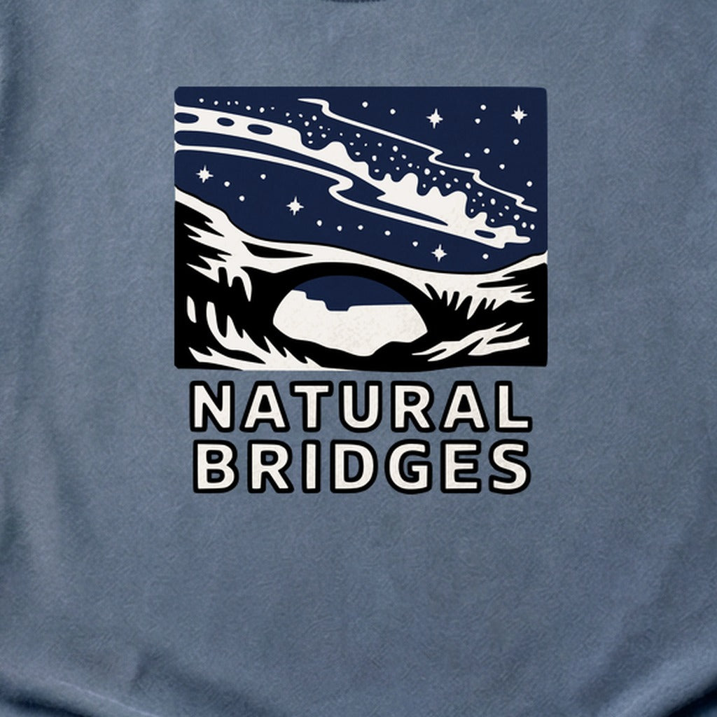 Natural Bridges National Monument at Night Cotton T-Shirt
