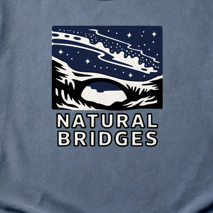 Natural Bridges National Monument at Night Cotton T-Shirt