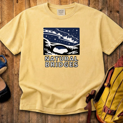 Natural Bridges National Monument at Night Cotton T-Shirt