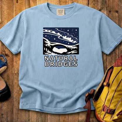 Natural Bridges National Monument at Night Cotton T-Shirt