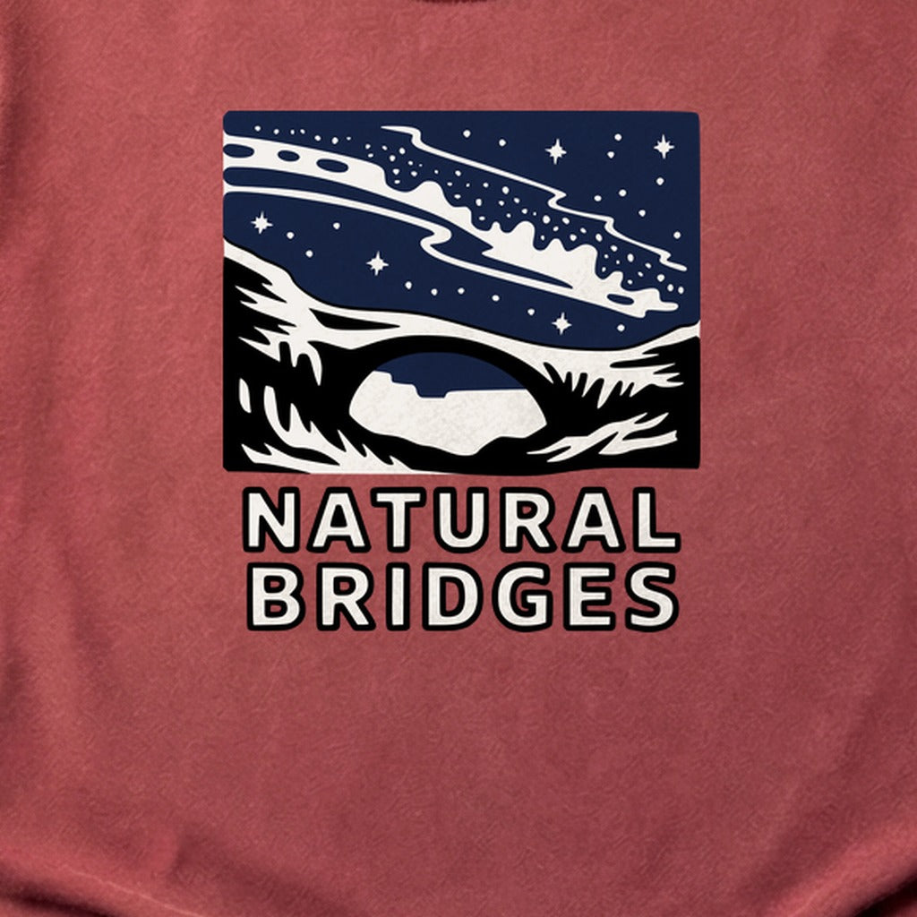 Natural Bridges National Monument at Night Cotton T-Shirt