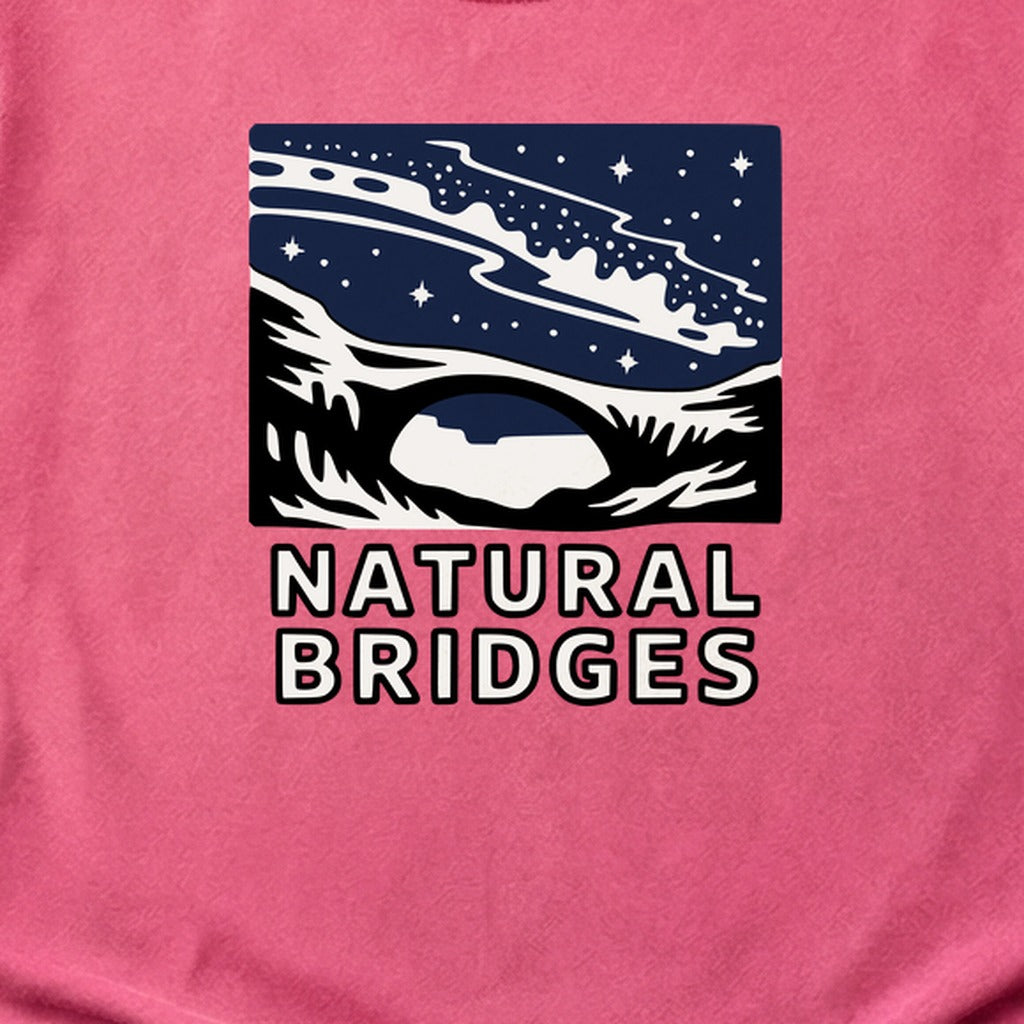 Natural Bridges National Monument at Night Cotton T-Shirt