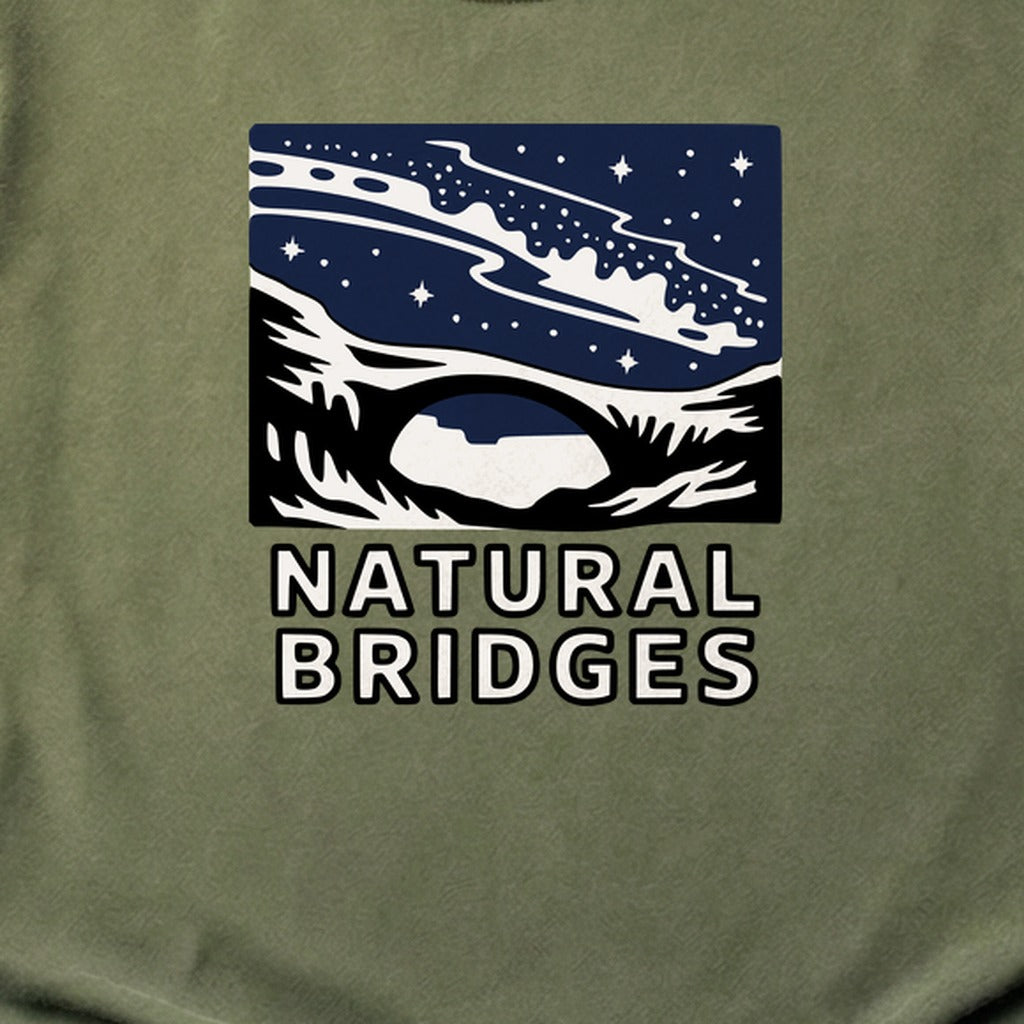 Natural Bridges National Monument at Night Cotton T-Shirt
