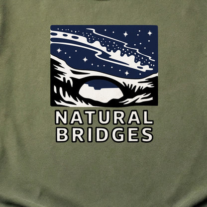 Natural Bridges National Monument at Night Cotton T-Shirt