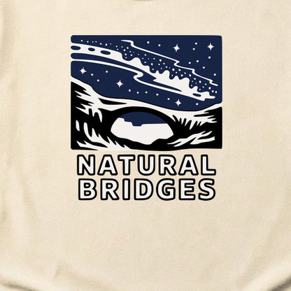 Natural Bridges National Monument at Night Cotton T-Shirt