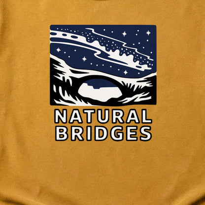 Natural Bridges National Monument at Night Cotton T-Shirt