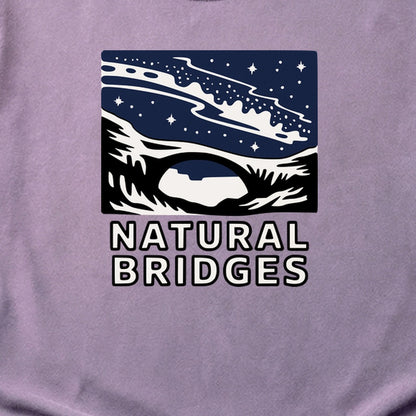 Natural Bridges National Monument at Night Cotton T-Shirt