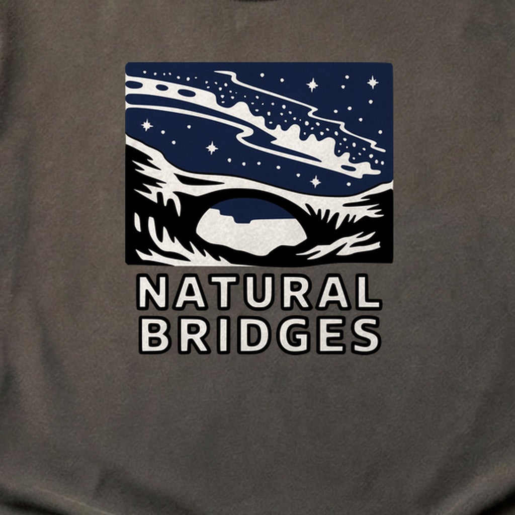 Natural Bridges National Monument at Night Cotton T-Shirt