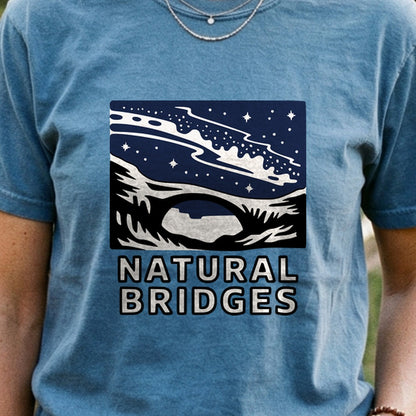 Natural Bridges National Monument at Night Cotton T-Shirt
