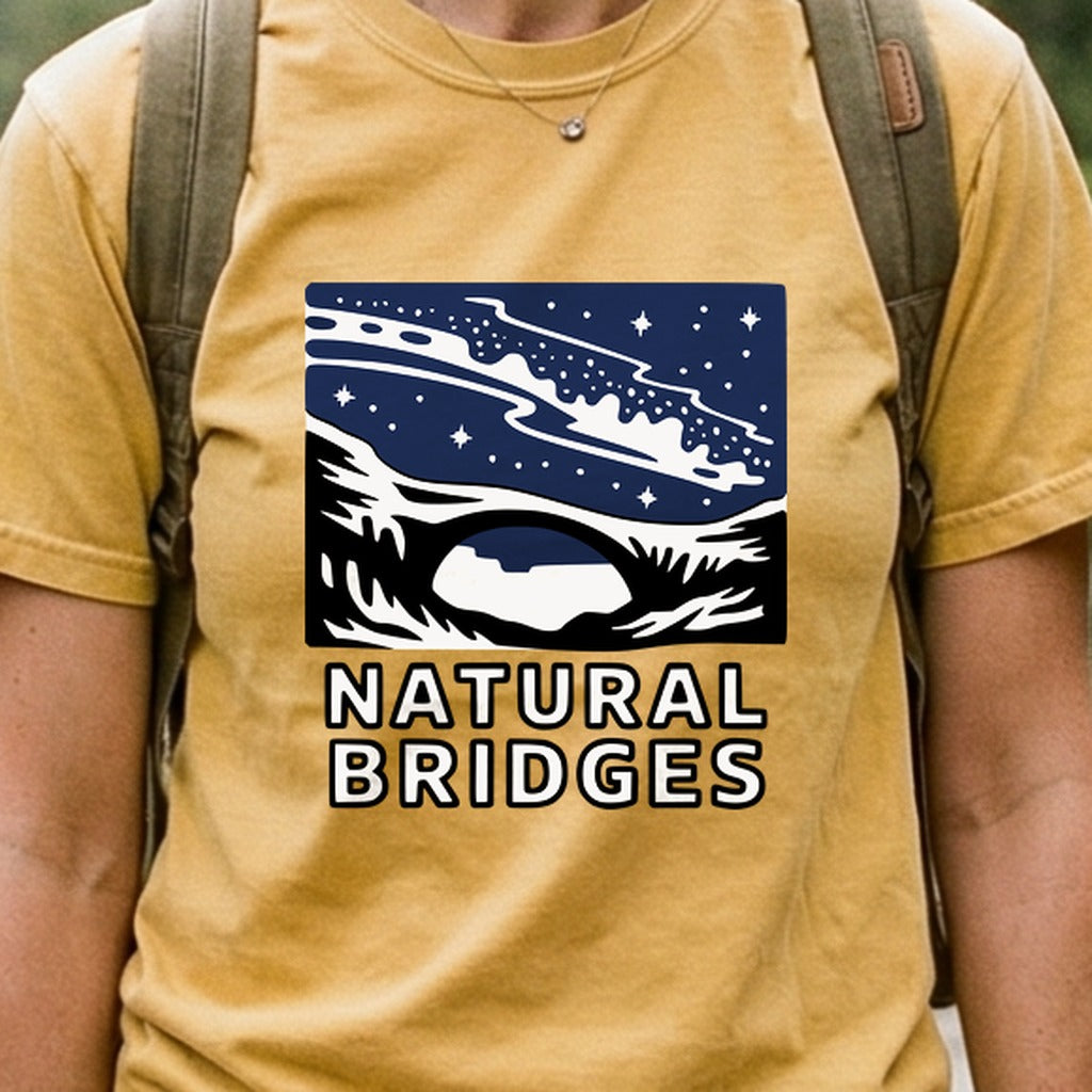 Natural Bridges National Monument at Night Cotton T-Shirt