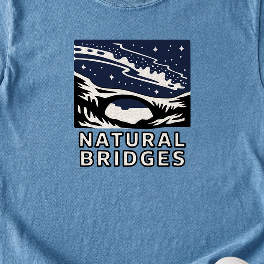 Natural Bridges National Monument at Night Kids Cotton T-Shirt