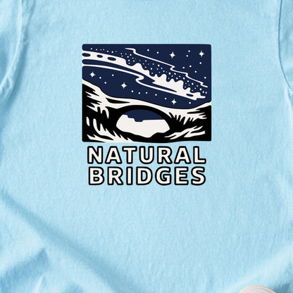 Natural Bridges National Monument at Night Kids Cotton T-Shirt