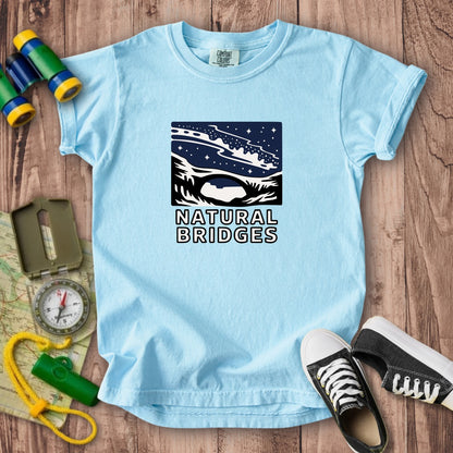Natural Bridges National Monument at Night Kids Cotton T-Shirt