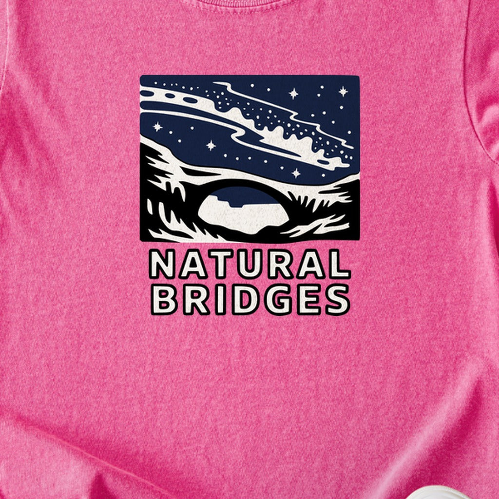 Natural Bridges National Monument at Night Kids Cotton T-Shirt