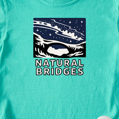 Natural Bridges National Monument at Night Kids Cotton T-Shirt
