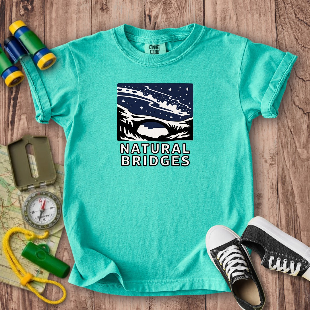 Natural Bridges National Monument at Night Kids Cotton T-Shirt