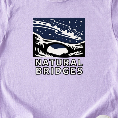 Natural Bridges National Monument at Night Kids Cotton T-Shirt