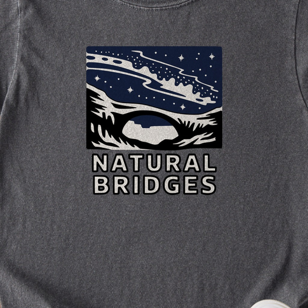 Natural Bridges National Monument at Night Kids Cotton T-Shirt
