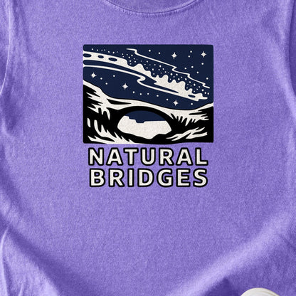 Natural Bridges National Monument at Night Kids Cotton T-Shirt