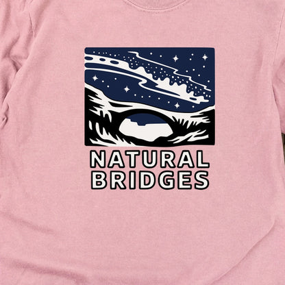 Natural Bridges National Monument at Night Cotton Long Sleeve