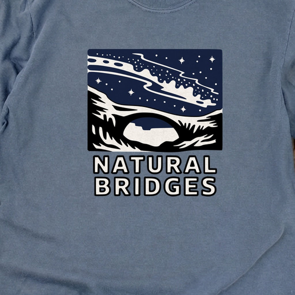 Natural Bridges National Monument at Night Cotton Long Sleeve