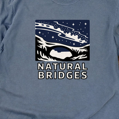 Natural Bridges National Monument at Night Cotton Long Sleeve