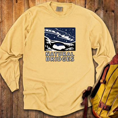 Natural Bridges National Monument at Night Cotton Long Sleeve