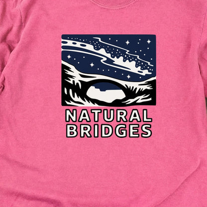Natural Bridges National Monument at Night Cotton Long Sleeve