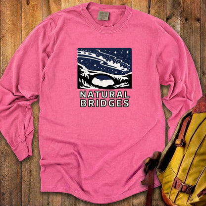 Natural Bridges National Monument at Night Cotton Long Sleeve