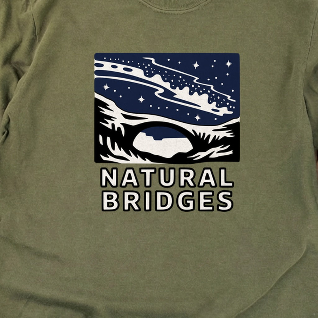 Natural Bridges National Monument at Night Cotton Long Sleeve