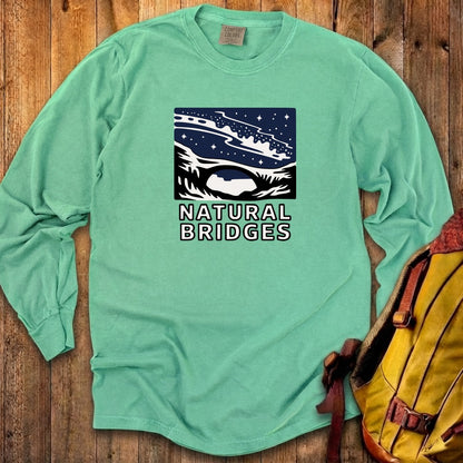 Natural Bridges National Monument at Night Cotton Long Sleeve