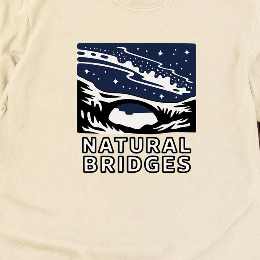 Natural Bridges National Monument at Night Cotton Long Sleeve