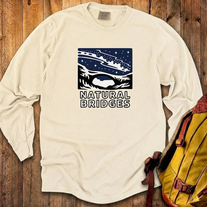 Natural Bridges National Monument at Night Cotton Long Sleeve