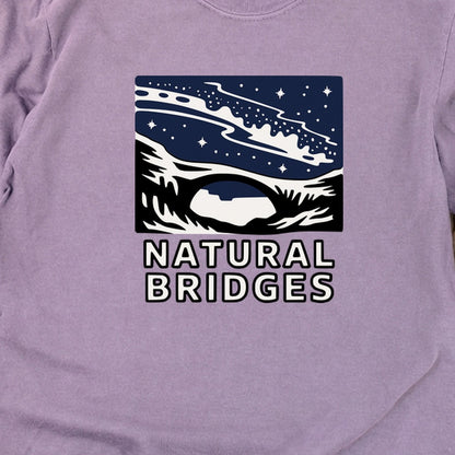Natural Bridges National Monument at Night Cotton Long Sleeve