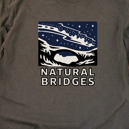 Natural Bridges National Monument at Night Cotton Long Sleeve