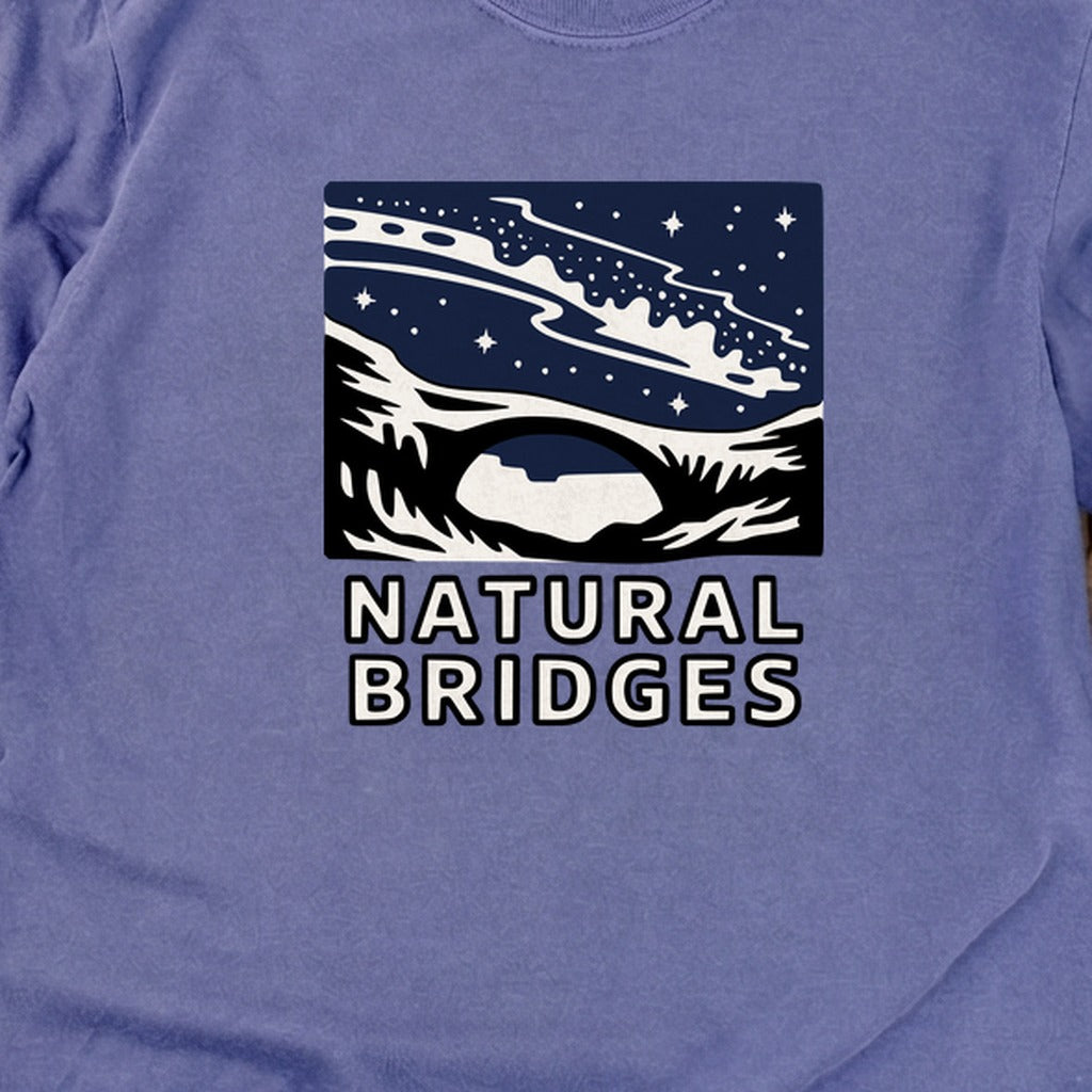 Natural Bridges National Monument at Night Cotton Long Sleeve